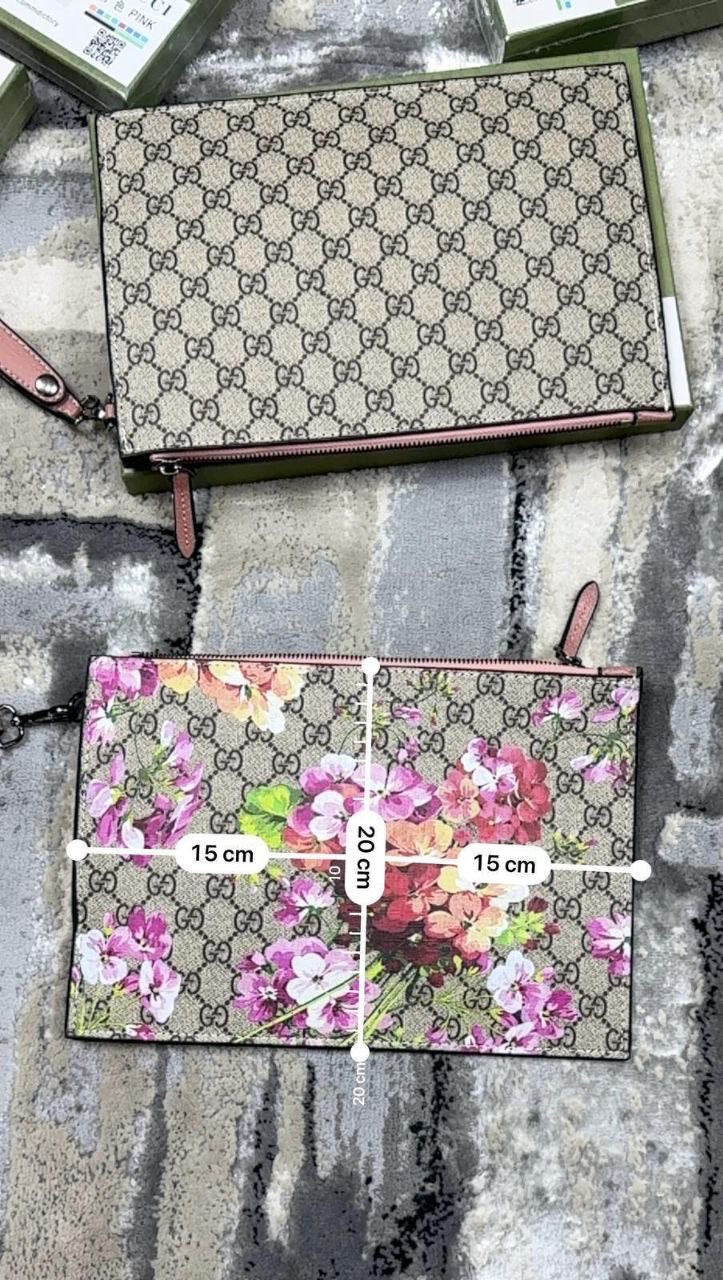 GG Floral clutch bag