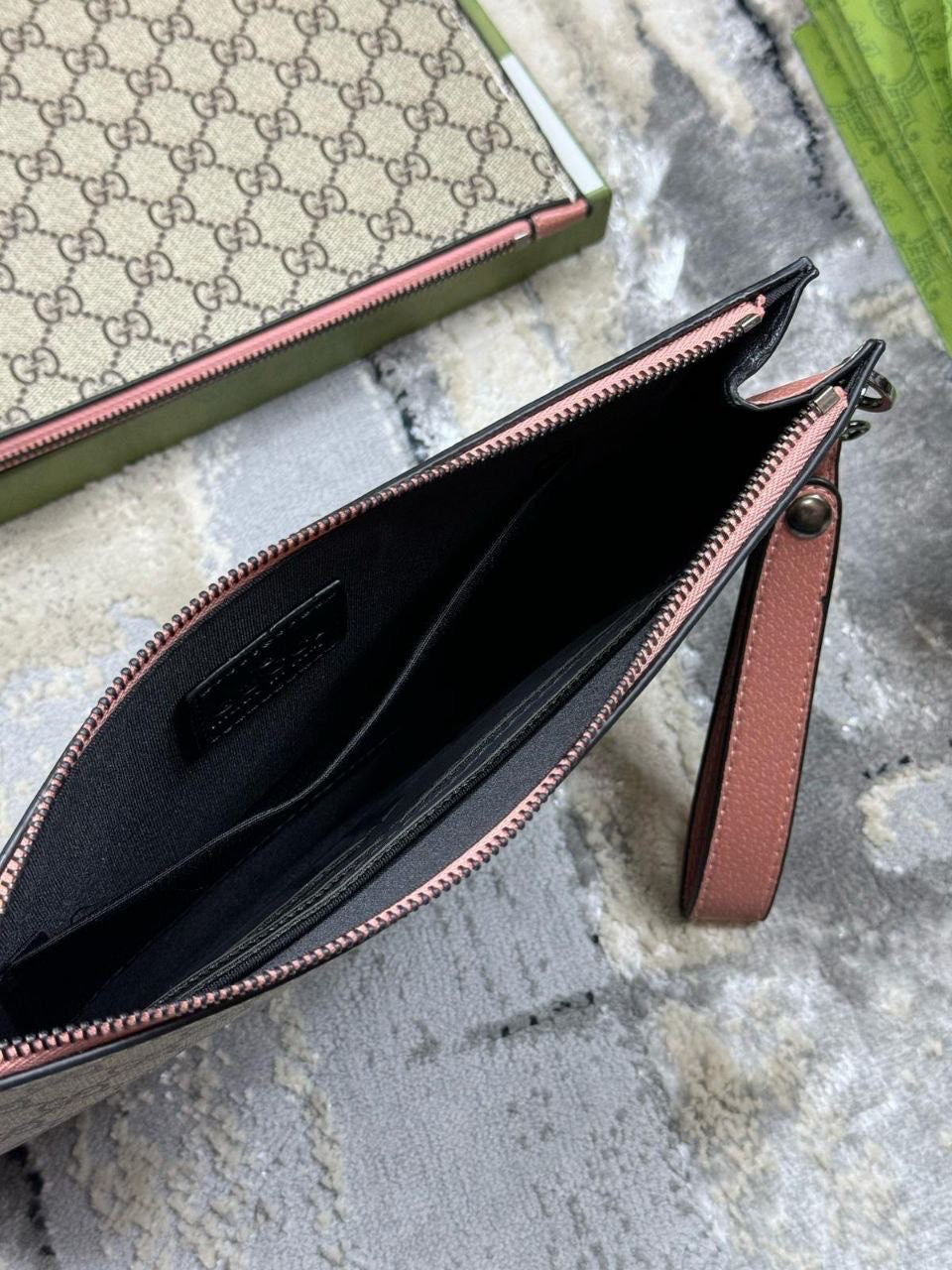 GG Floral clutch bag