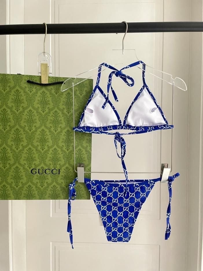 GG blue diamond bikini