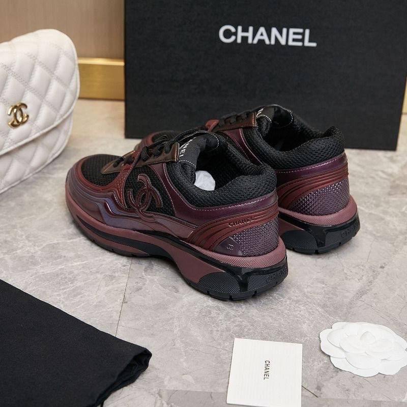 Chanel metalic trainers