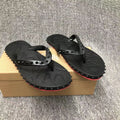 Loubouti flip flops sliders