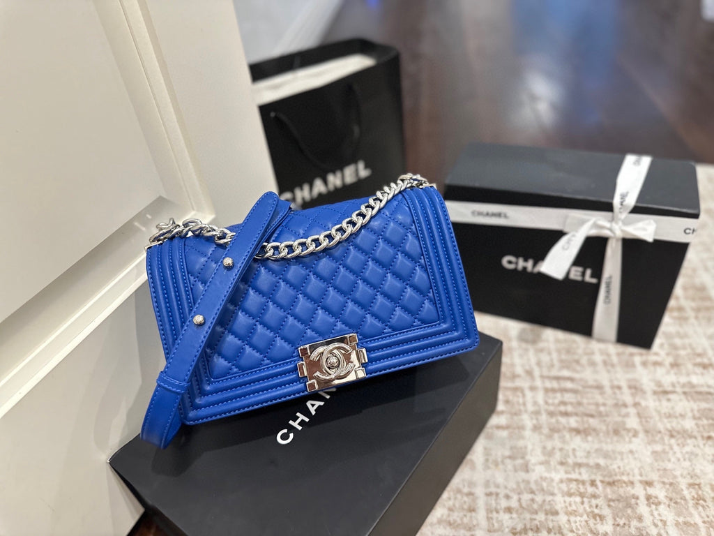 CC boy flap bag silver hardware