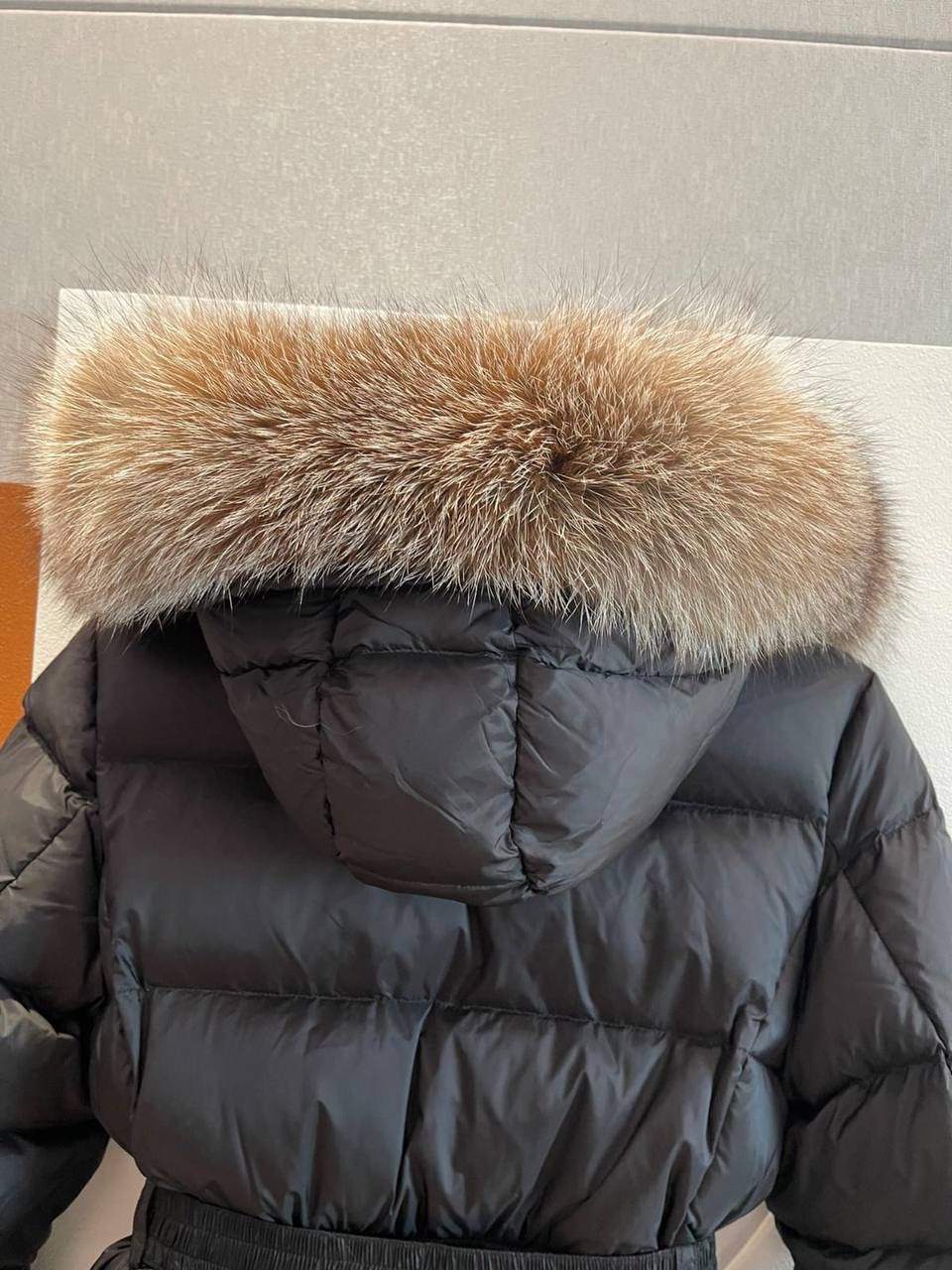 black, white & khaki long jacket