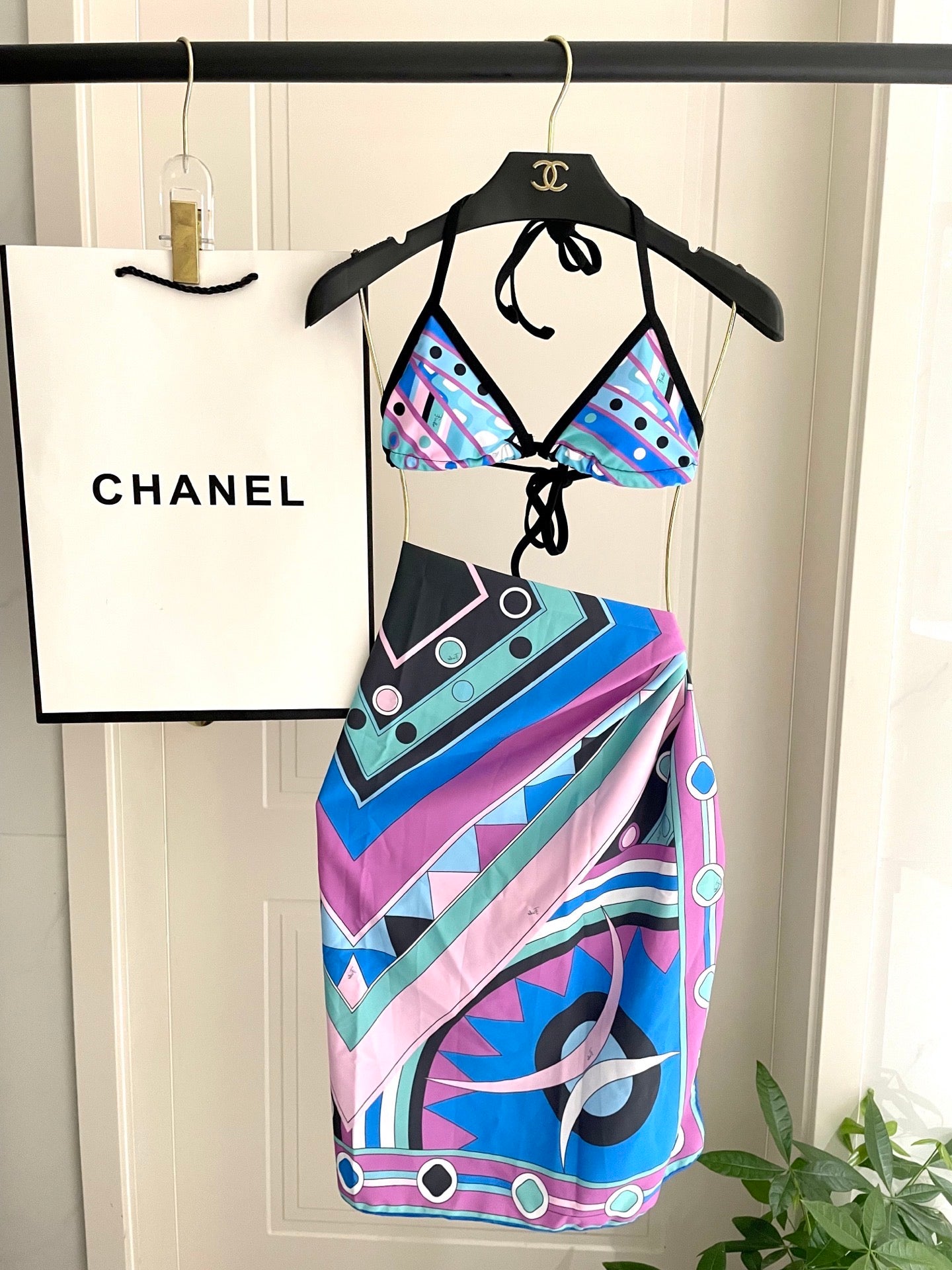 Pucci bikini and sarong set