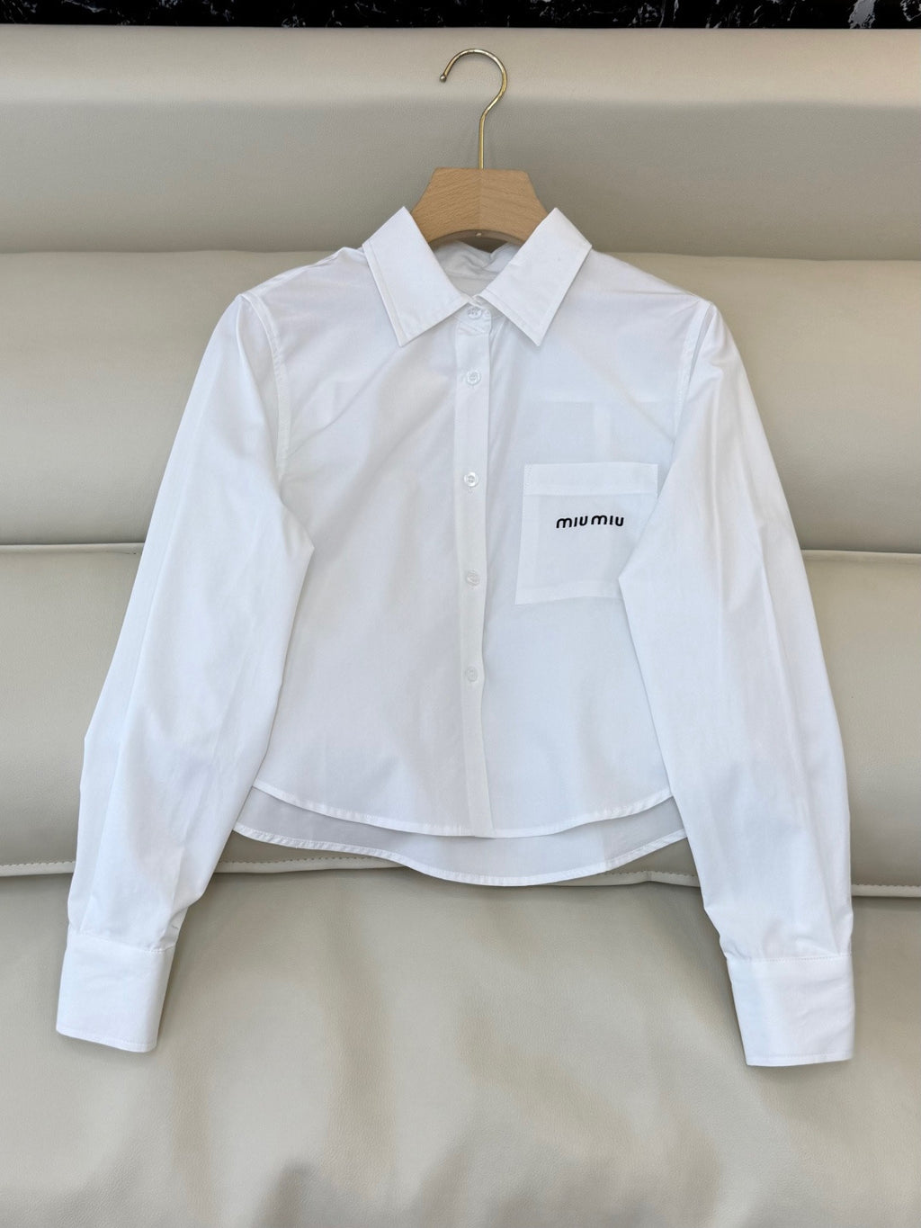 white miu shirt
