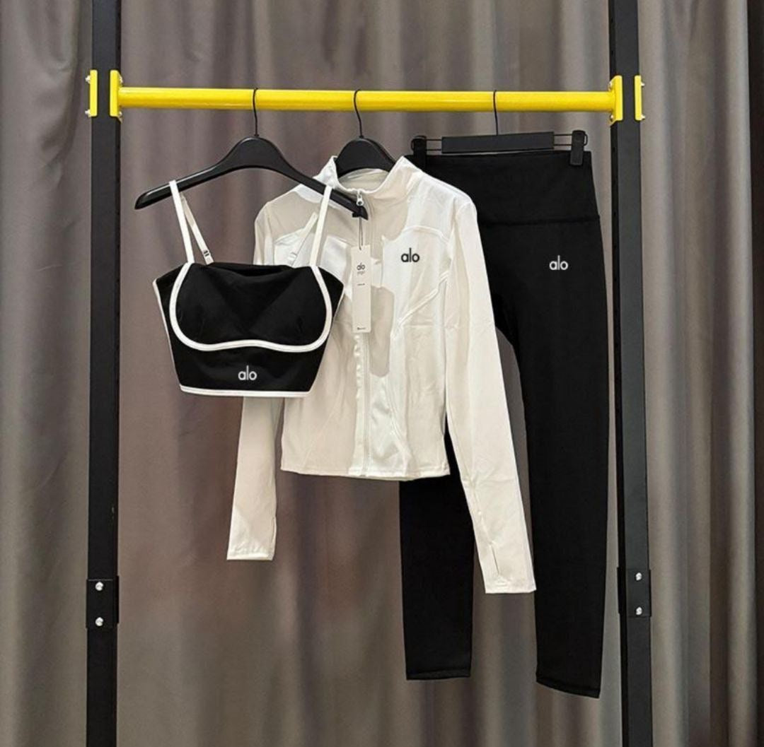 multi choice jacket, top & leggings set