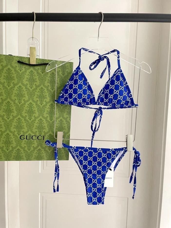 GG blue diamond bikini